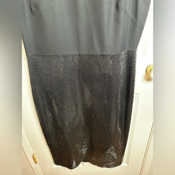 St. John Classic Black Midi Dress-NWT - Picture 4 of 8